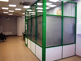 Перегородки из алюминия